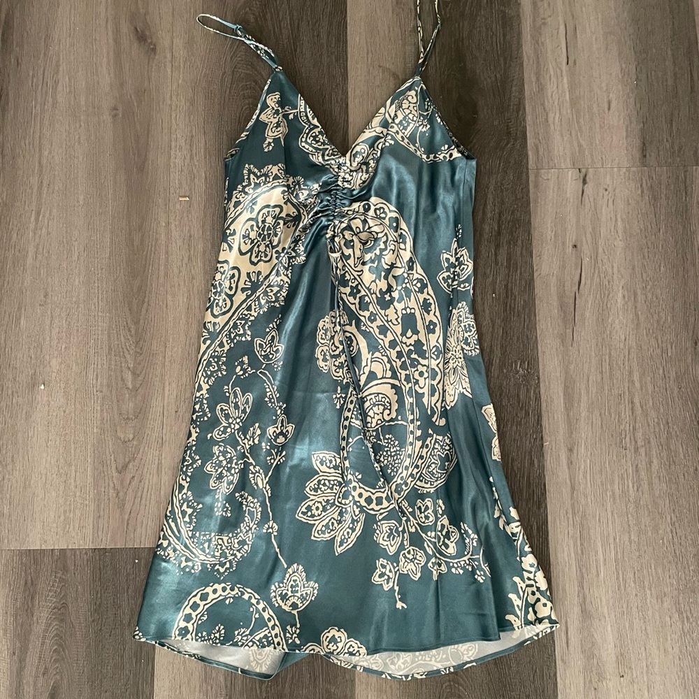 Zara paisley mini dress